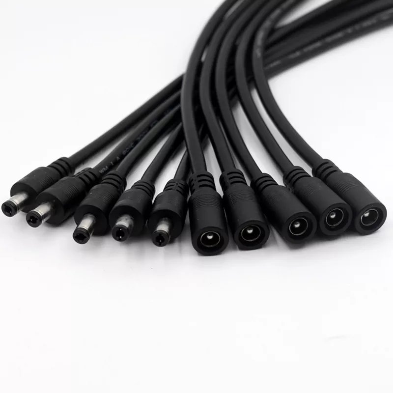 UL-2464-18Wag 30CM Male And Female Charging Adapter 5.5 2.1 2.5 MM 5.5MM 2.1MM 2.5MM DC Plug Power Cable,DC Jack Wire Connector