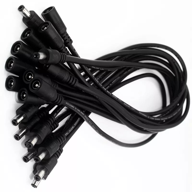 UL-2464-18Wag 30CM Male And Female Charging Adapter 5.5 2.1 2.5 MM 5.5MM 2.1MM 2.5MM DC Plug Power Cable,DC Jack Wire Connector