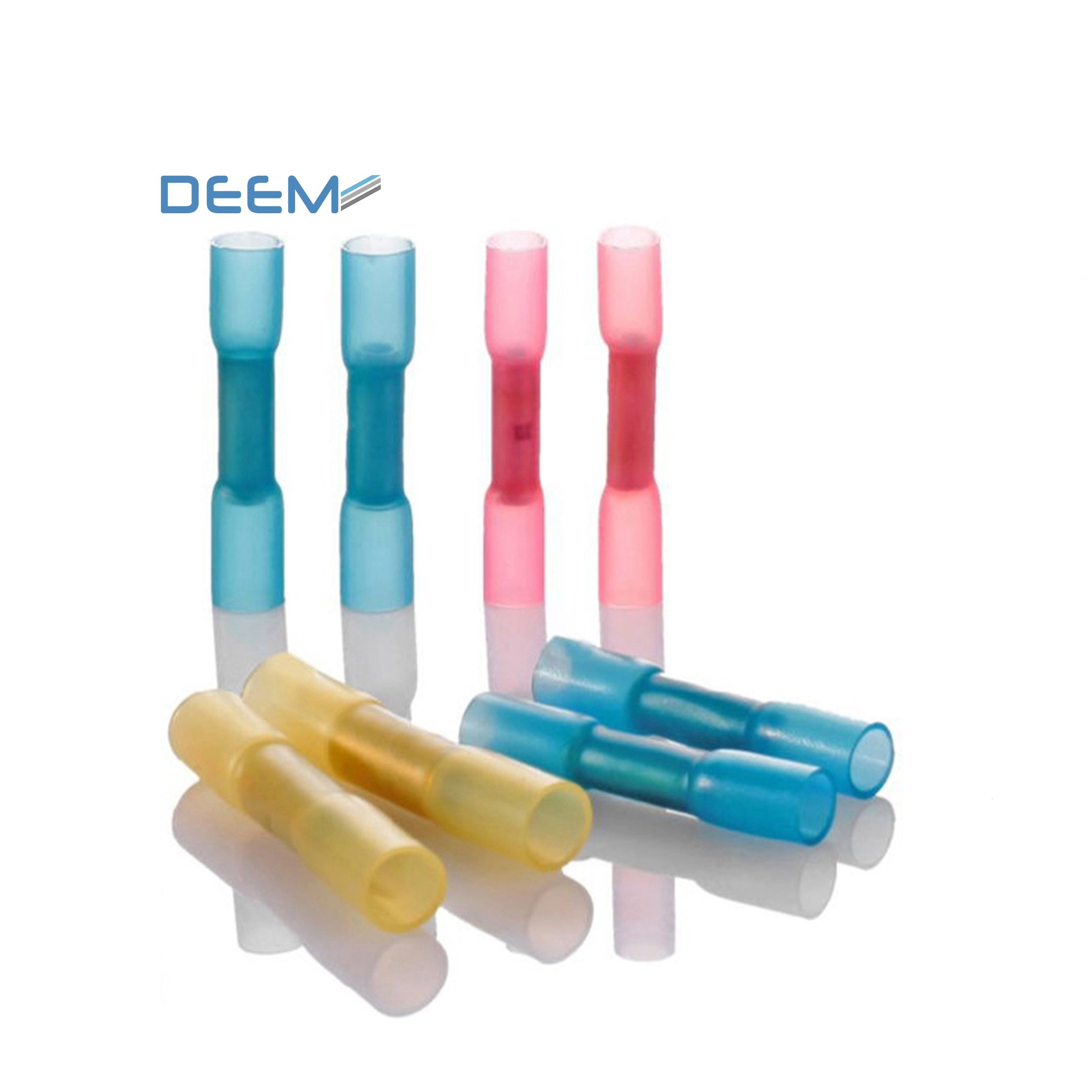 Deem Butt Crimp Connectors Wire Heat Shrink Terminals Crimp Connectors For Heat Shrink Butt Wire Splice Connecting