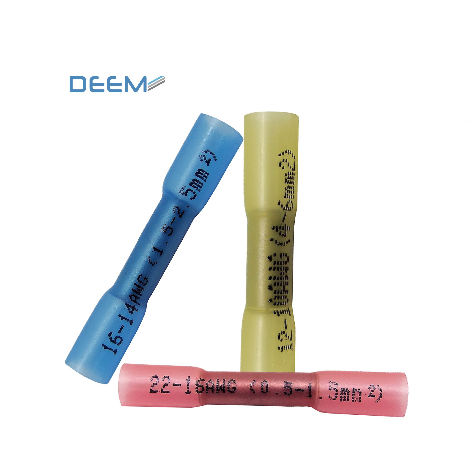 Deem Butt Crimp Connectors Wire Heat Shrink Terminals Crimp Connectors For Heat Shrink Butt Wire Splice Connecting