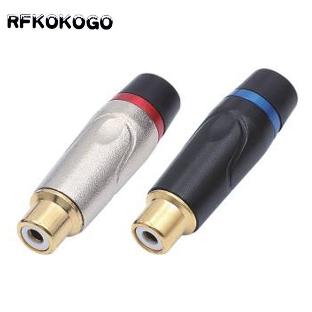XLR plug RCA/3.5mm/1/4 Inch 6.35mm MONO/Stereo Male female Plug Soldering Wire Microphone speaker audio cable Connector
