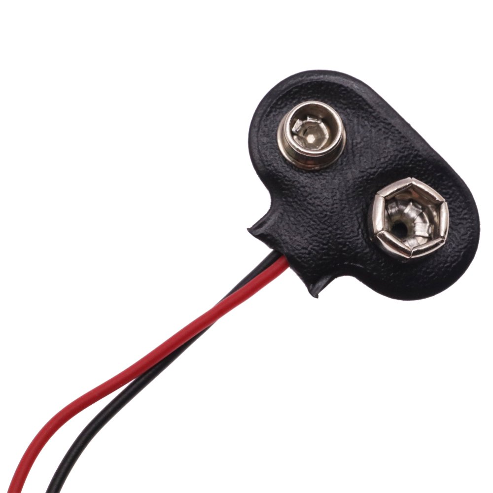 DC 9V Battery Button Power Cable Battery Buckle Snaps Power Cable Connector DC5.5*2.1 For Arduino