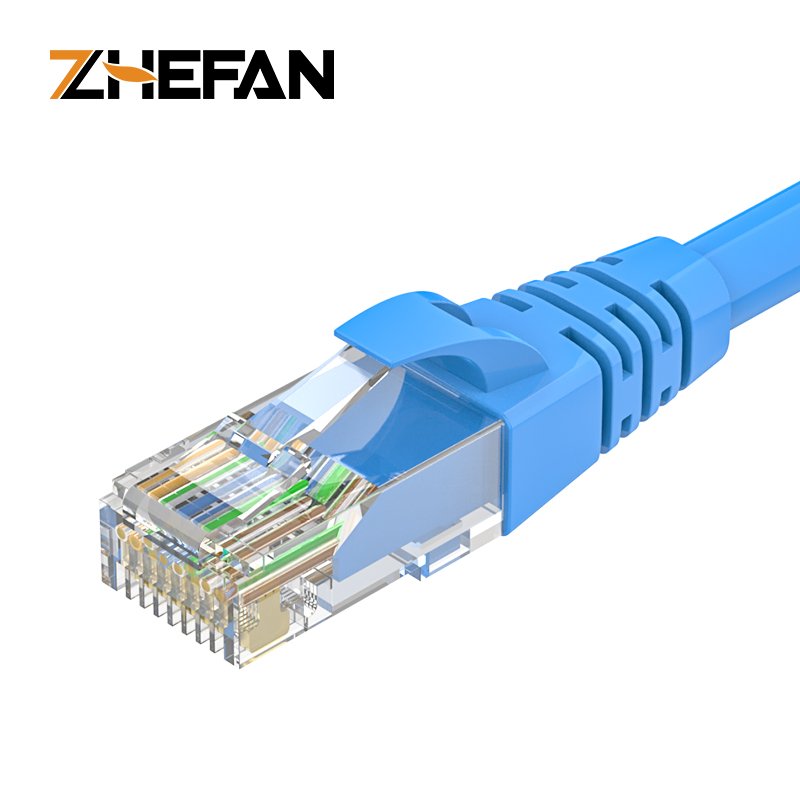 ZHEFAN Network Cable Utp Rj 45 Rg45 Ethernet Rj45 Pass Through 8p8c Modular Plug Cat 6 Cat6 Rj45 Connector Cat6
