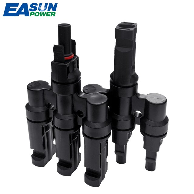 IP67 Waterproof Male Female 1 pair 2pin 3pin 4pin Branch Connectors Panel Coupler Combiner PV Solar Connector