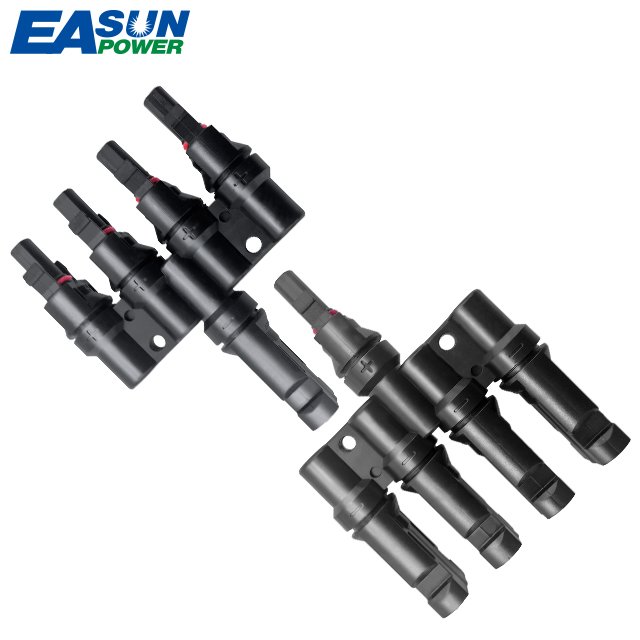IP67 Waterproof Male Female 1 pair 2pin 3pin 4pin Branch Connectors Panel Coupler Combiner PV Solar Connector