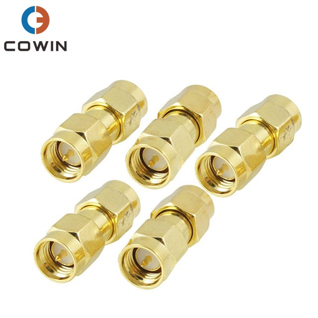90 Degree Right Angle Gold Plated RP-SMA Male to SMA Female RF Adapter Coaxial Connector