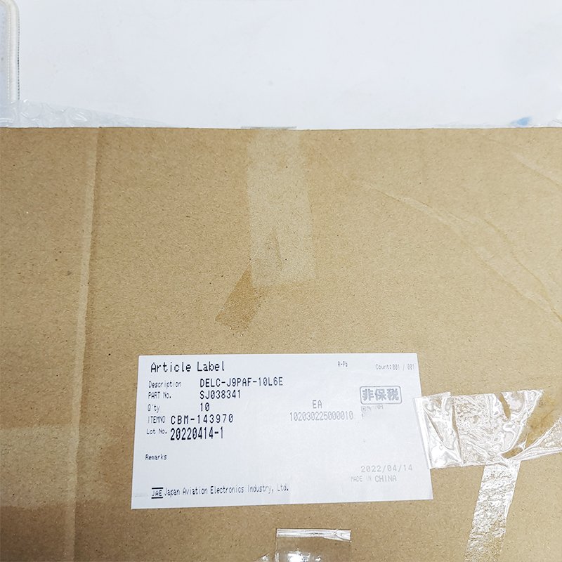 Original brand JAE DELC-J9PAF-10L6E 9-position D-Sub Plug Male pin Connector DELCJ9PAF10L6E