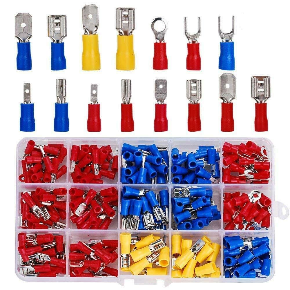 22-16 Gauge Ring Insulated Electrical Crimp Wire Terminals Wire Crimp Connectors