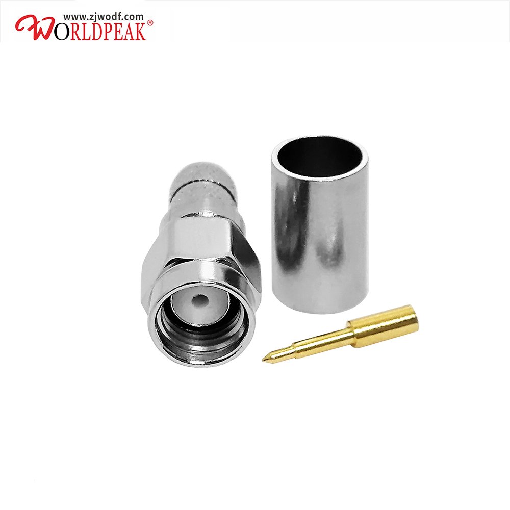 Worldpeak SMA Male/Plug RF Connector for LMR240 Coaxial Cable RF SMA Connector