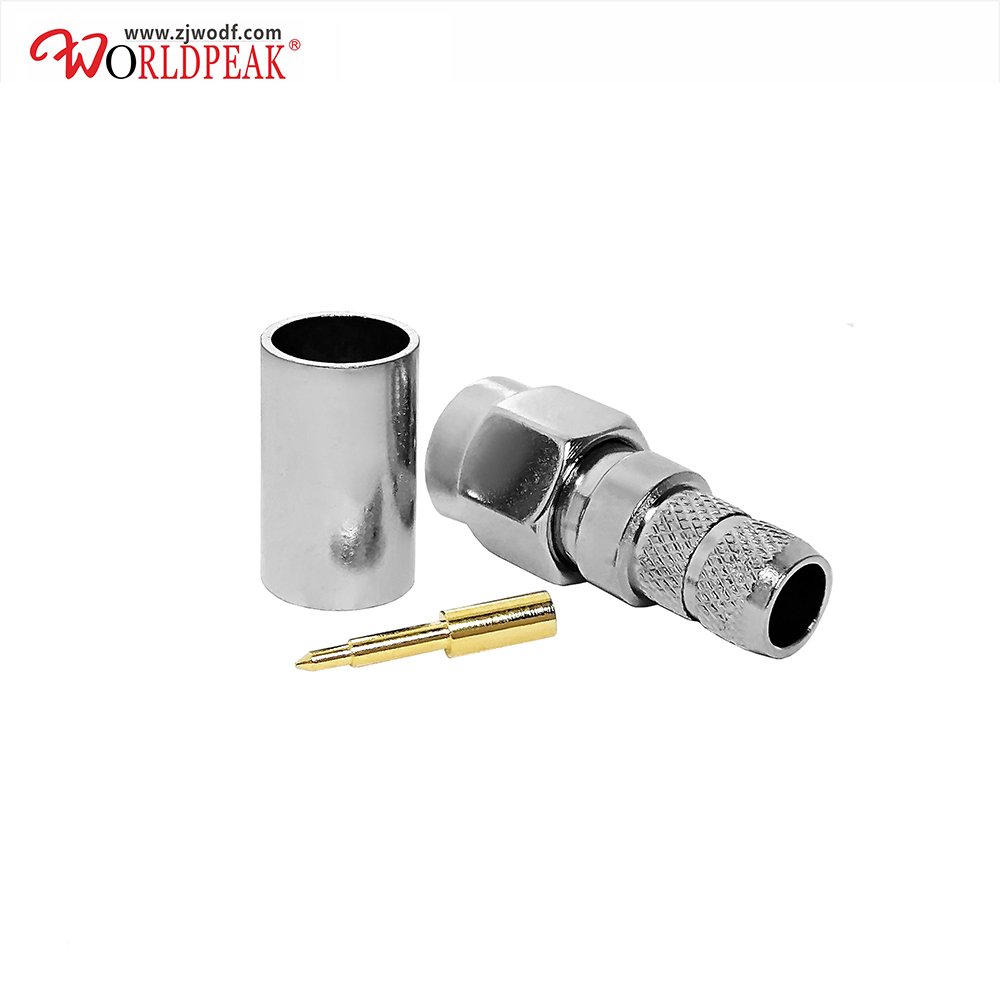 Worldpeak SMA Male/Plug RF Connector for LMR240 Coaxial Cable RF SMA Connector