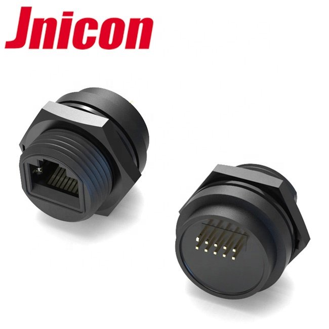 Jnicon IP68 Male Female Cat5e Cat6 Ethernet Waterproof RJ45 Connector