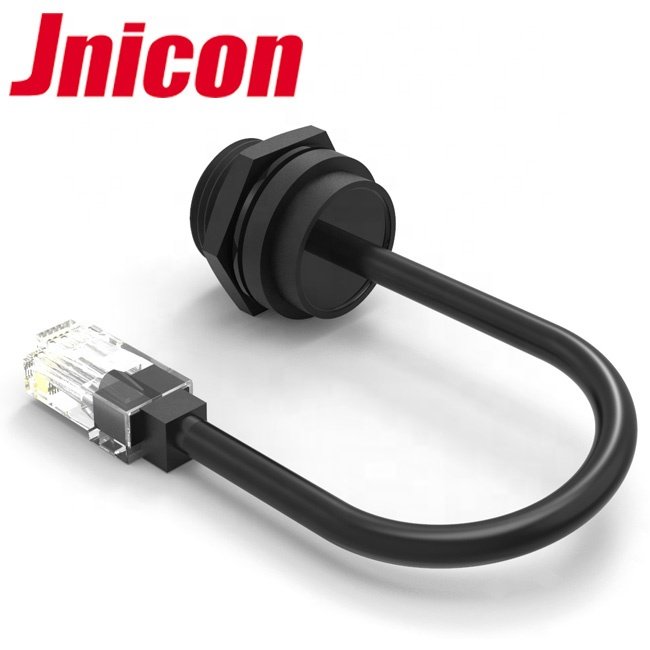 Jnicon IP68 Male Female Cat5e Cat6 Ethernet Waterproof RJ45 Connector