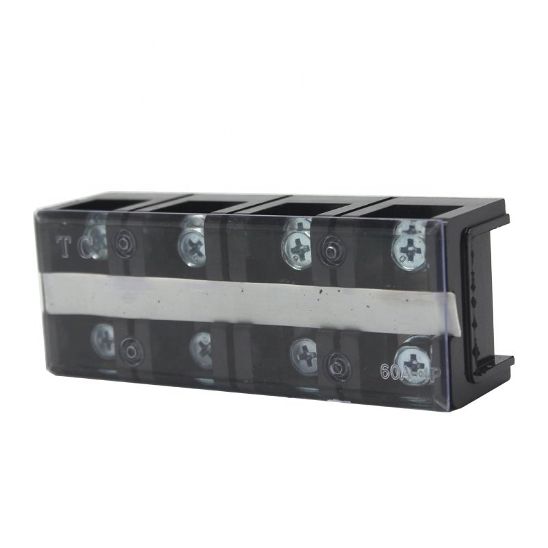 terminal block double row terminal block barrier TC-604 4P 60A 600V terminal block connector