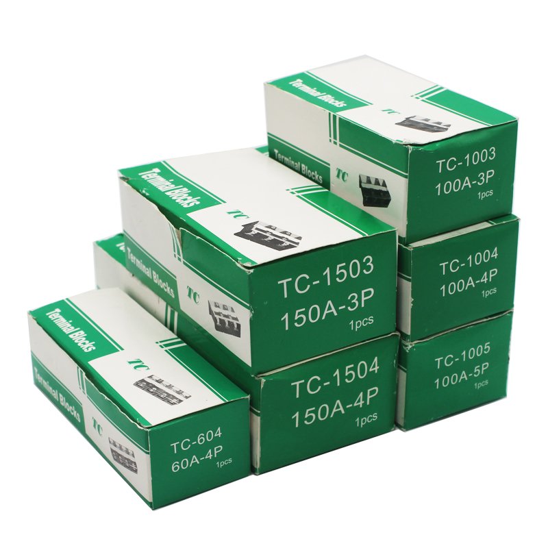 terminal block double row terminal block barrier TC-604 4P 60A 600V terminal block connector
