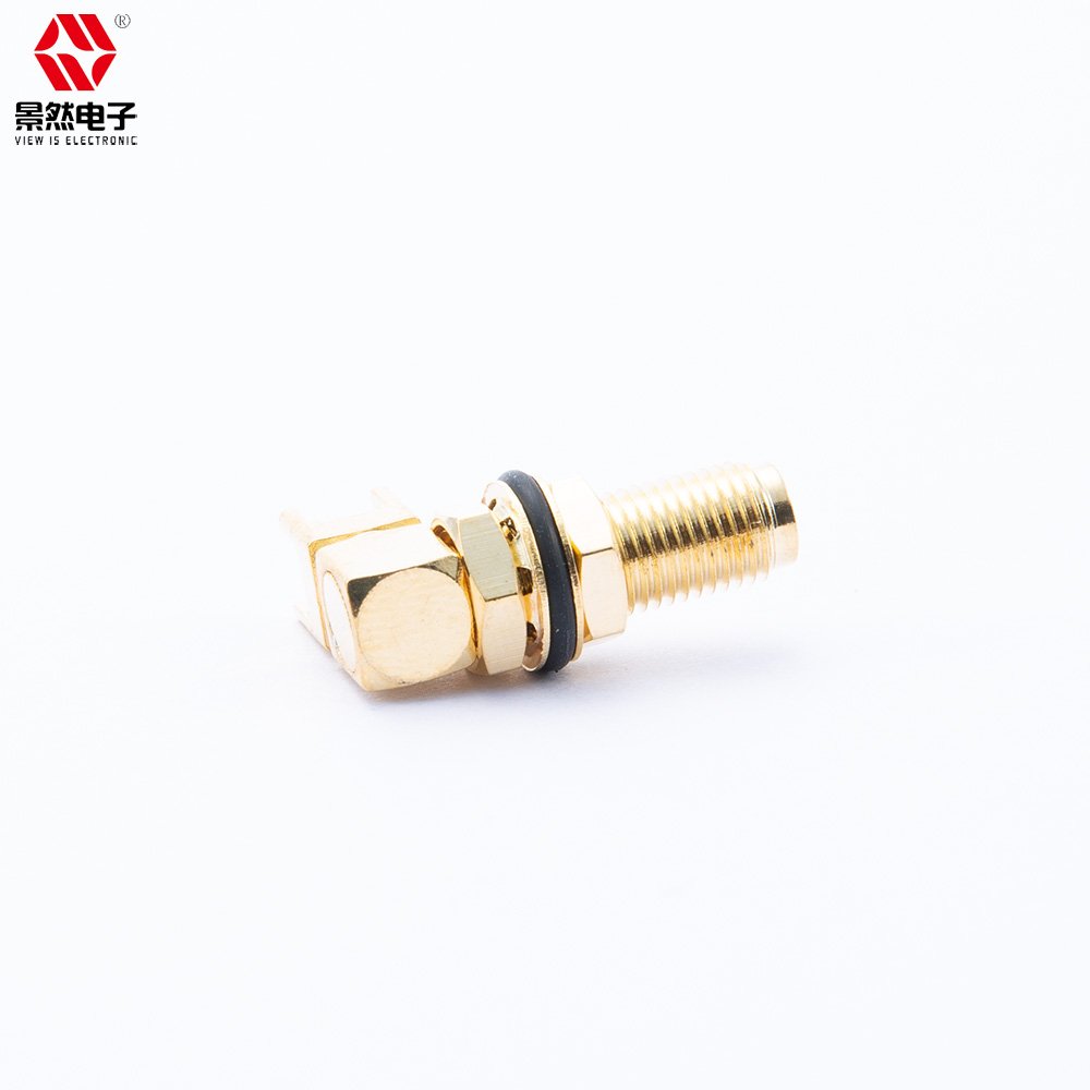 sma female right angle pcb mount with Waterproof O-ring LENGTH=23MM gold plated socket jcak sma RF connector