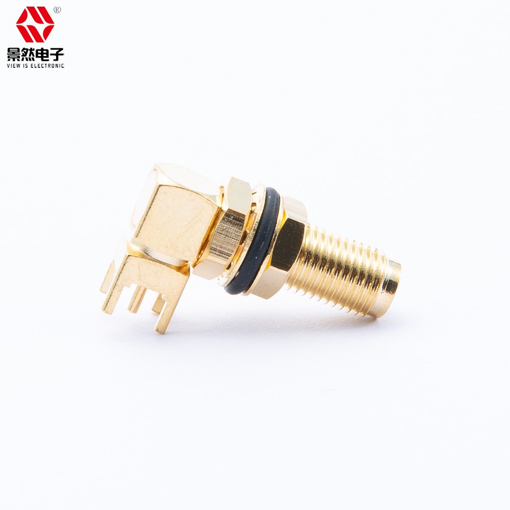 sma female right angle pcb mount with Waterproof O-ring LENGTH=23MM gold plated socket jcak sma RF connector