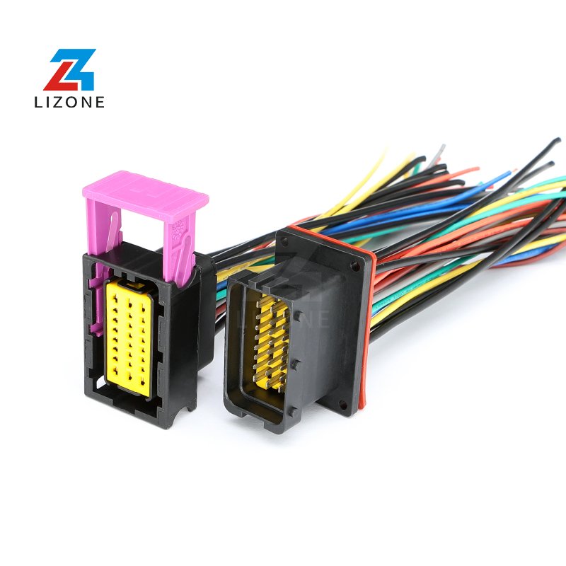 Custom ECU PCB automotive wire harness aluminum case box connector 211PC249S0005 211PC249S8005 complete wiring harness assembly
