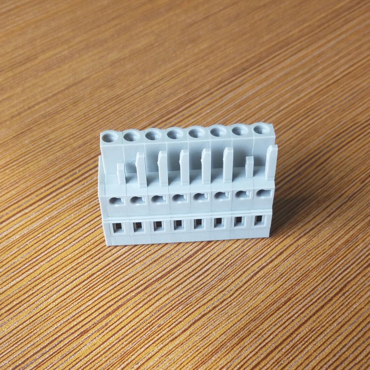 Cixi Kingtone Wholesale Price 3.5mm Pitch 24-16 AWG Plastic Screwless Terminal Block Connector