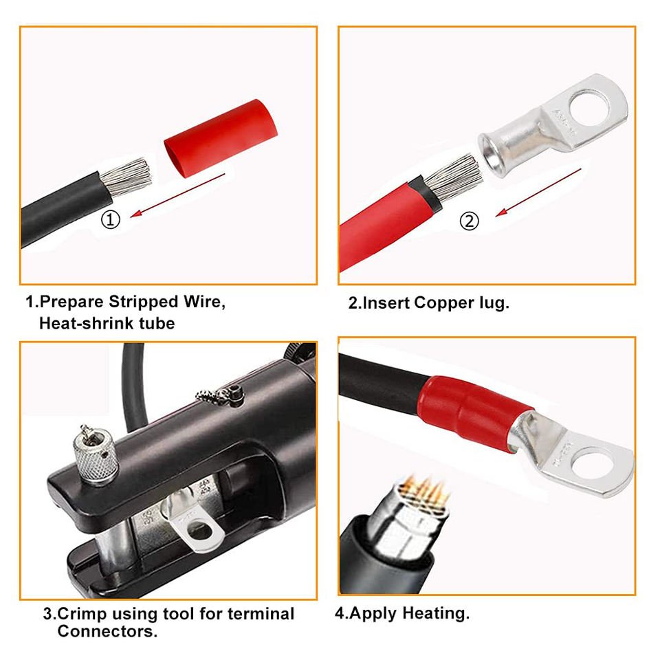 BAYM battery copper terminal cable copper solder tin-plated crimped cable lug SC DIN Wire Lugs