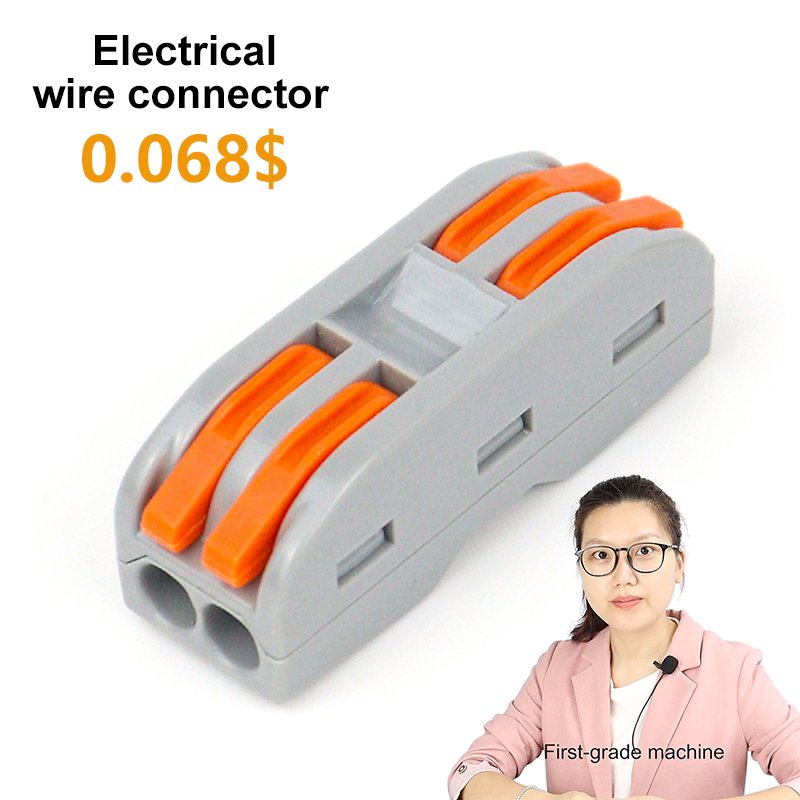 LED light push-in Fast Wiring Conductor Terminal Block Compact Splicing Wire Connector 3 in 3 out 28 AWG ~12 AWG Model 223