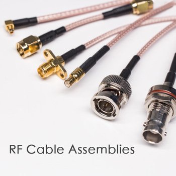 RF RG316 Pigtail SMB Male Right Angle Connector to MMCX Male Adapter Cable Assemblies