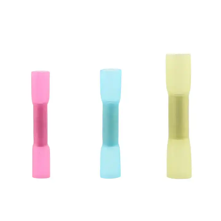 BHT series blue waterproof heat shrink crimp wire copper butt connector terminal