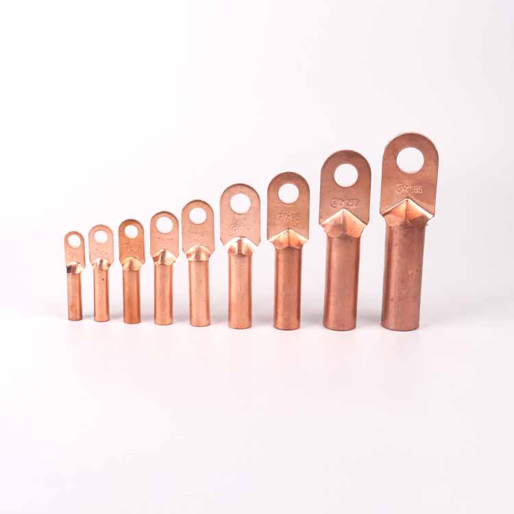 Copper to Aluminum Connecting Terminal Electrical Power Metallic Tubular Crimping Bimetallic Al-Cu Cable Lugs Ends