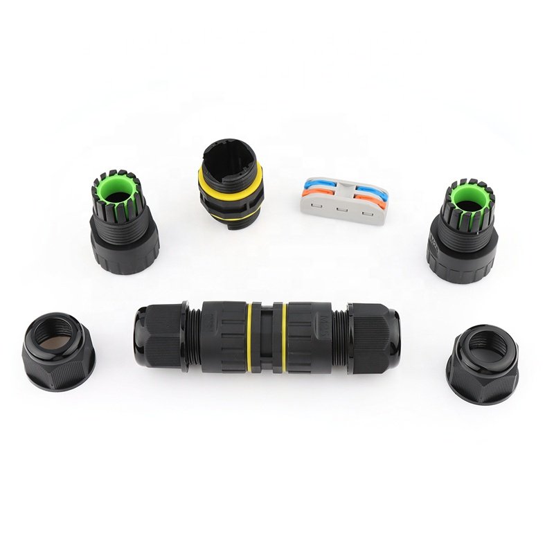 Nickel-Plated IP68 Wire Waterproof Connector IP68 EW-M25B Waterproof Cable Connector