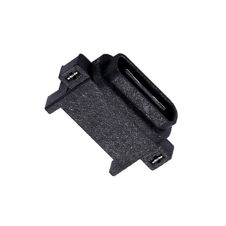 USB Type c 16 Pin Female Socket Connector Horizontal Sinking Plate SMT Waterproof Interface Connectorfor Fast Charging