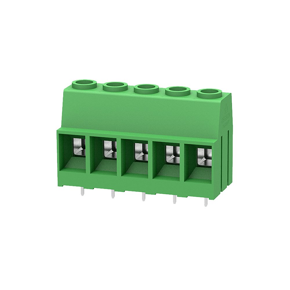 4P brass pin higher Current Voltage DG136HT Screw terminal block led connector 2 pin Phoenix connector 10.16mm