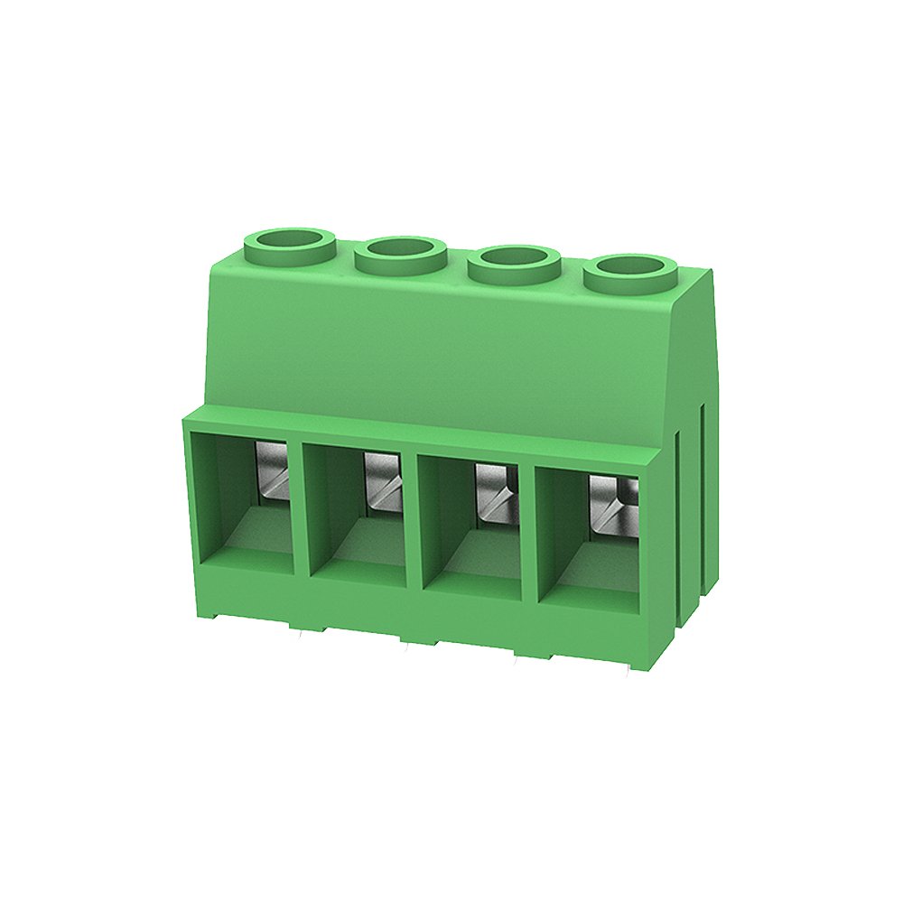 4P brass pin higher Current Voltage DG136HT Screw terminal block led connector 2 pin Phoenix connector 10.16mm