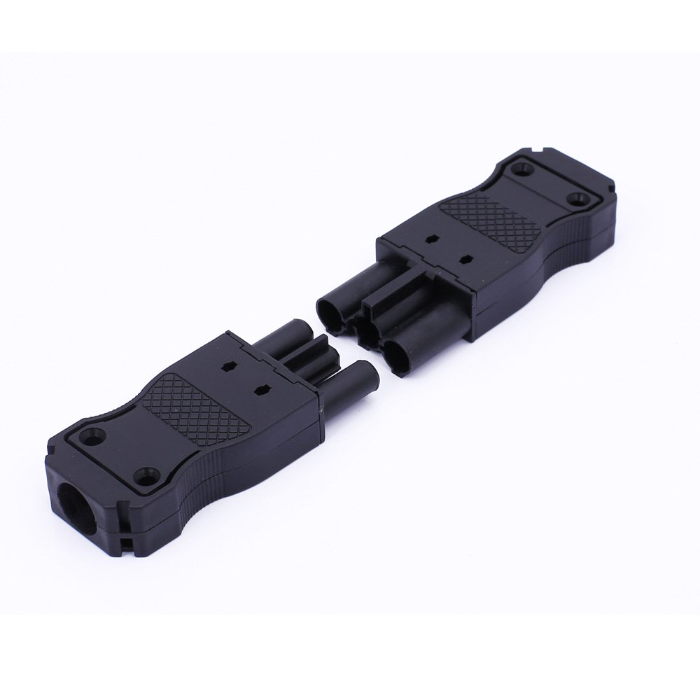 Hermaphrodite Wire Cable Connector 3 Pin Male Female Black 896 Fast Connection