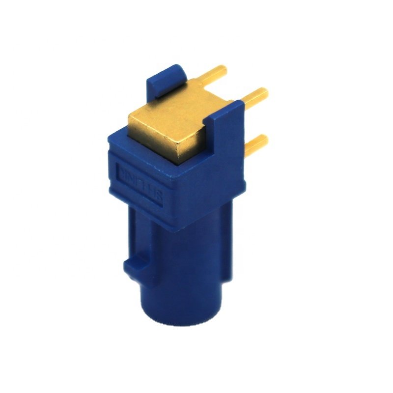 Right Angle Fakra C Type Male Plug PCB Mount SMB Connector