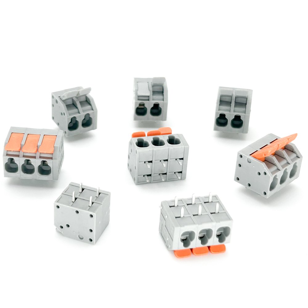5.0mm connector spring PCB wiring terminal DG2204R