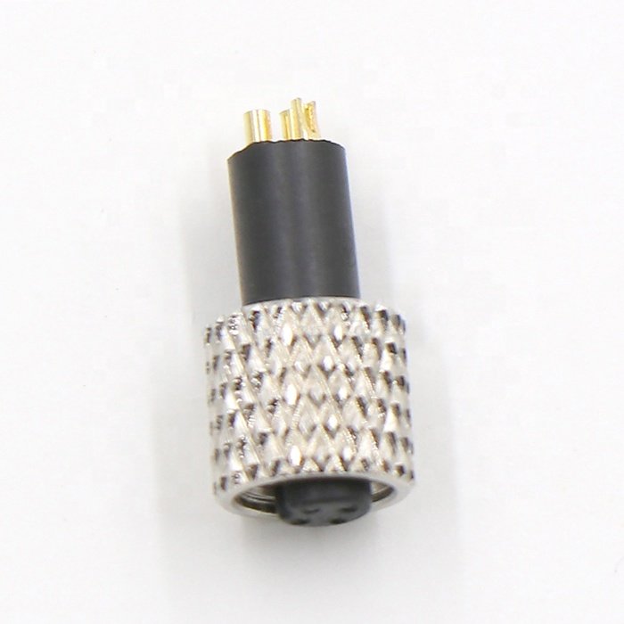 IP67 IP68 3Pin 4Pin 5Pin 6Pin 7Pin 8pin Screw straight metal circular M5 Female waterproof connector