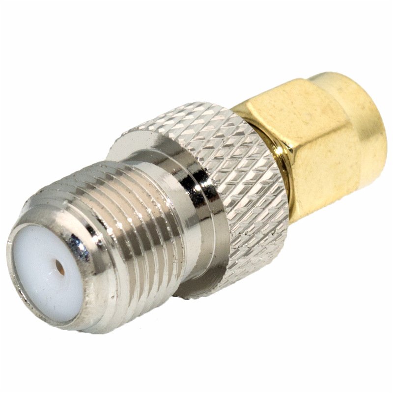 F Female Jack to SMA Male Plug copper RF Coaxial Adapter connector