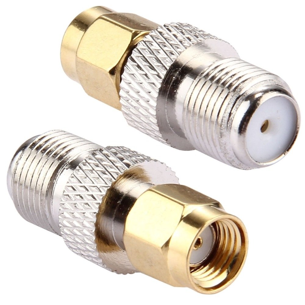 F Female Jack to SMA Male Plug copper RF Coaxial Adapter connector