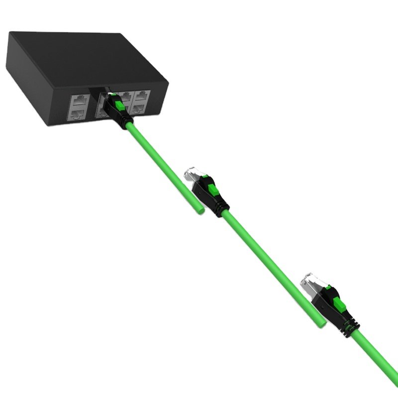 Industrial Sftp Cat6a/7 Cables Ip67 Rj45 8p8c Male Electrical Waterproof M12 X Code Connector
