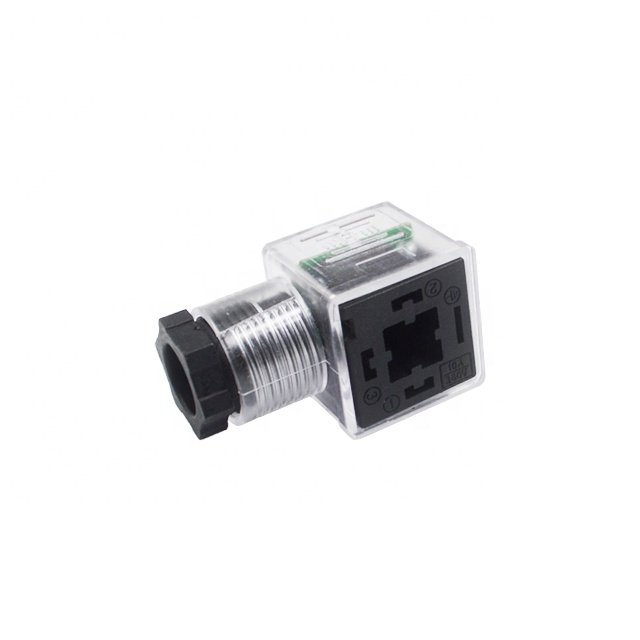 Cable m12 waterproof plug solenoid valve connector