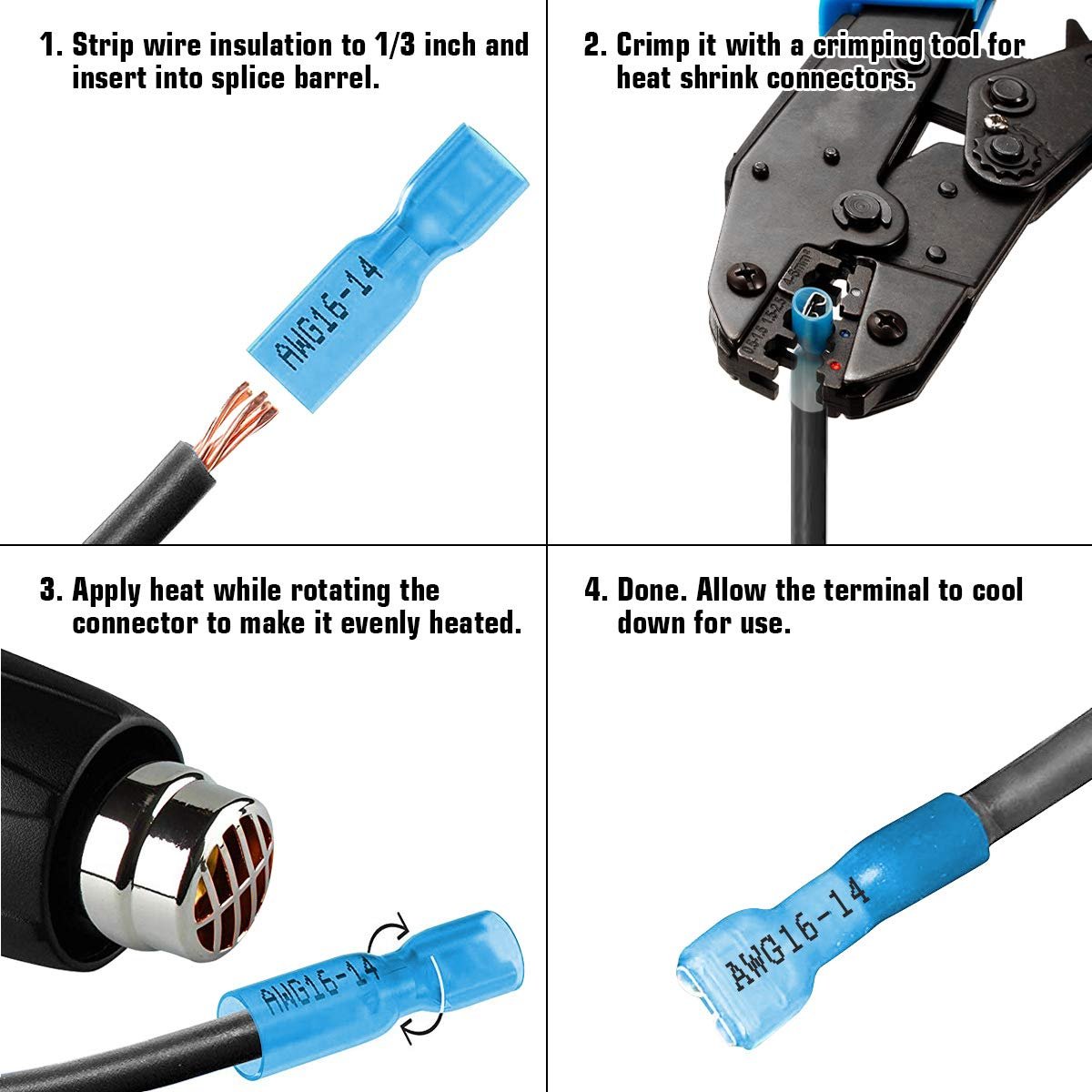 DEEM Automotive Wire Connection electric male female connectors with Plated Tin