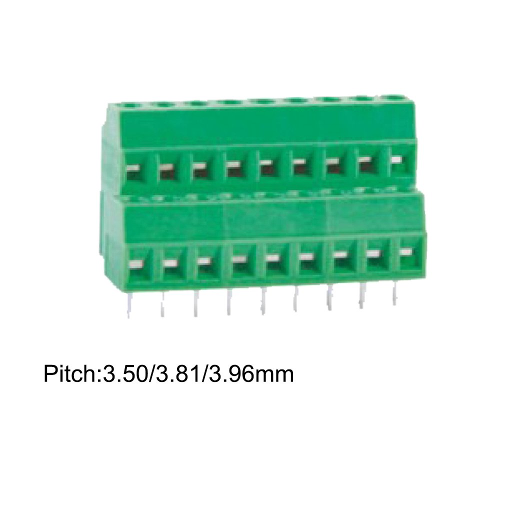 Screw 3.5mm 3.81mm 3.96mm Pitch Green PCB Terminal Block Connector