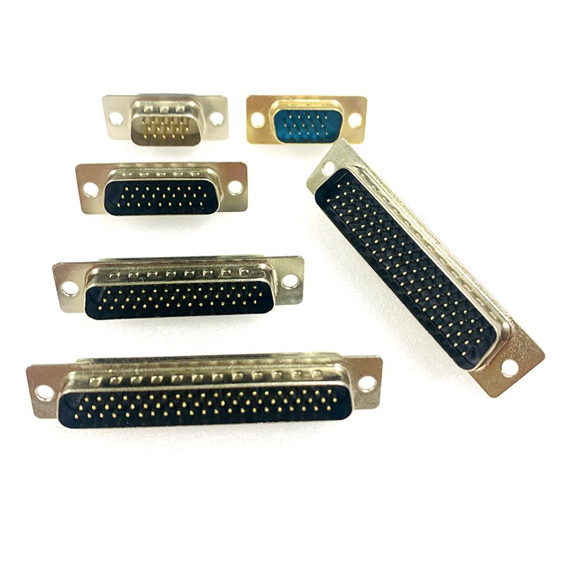 High Density Male D-Sub Connectors 15-Pin 26-Pin 44-Pin 62-Pin Pitch 2.29mm for Solder