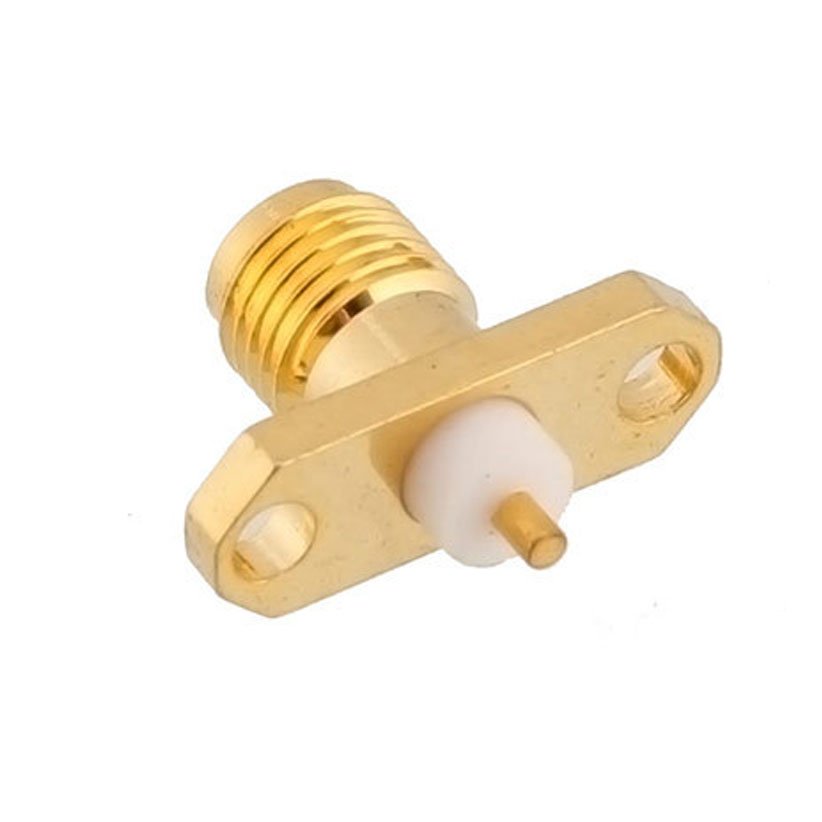 Customized coaxial wireless antenna cable SMA-KFD plug RF SMA male 2 holes flange connector