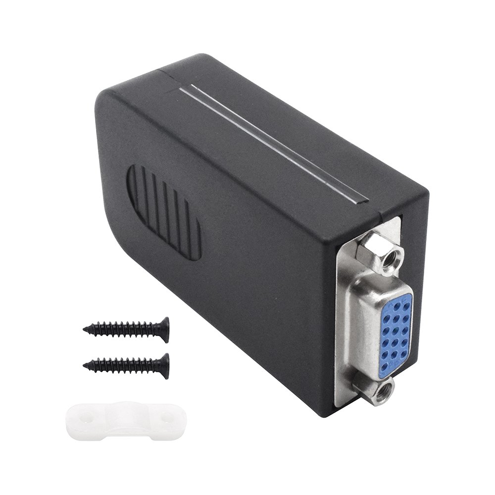 Wholesale Terminal Adapter Black Shell 8 ways Output 9 Pin Dsub Connector with Front Rivet Nut Screwdriver DB VGA Male Curent 5A