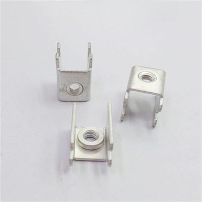 PCB19 M4 nut welding terminals PCB connectors tapping terminals press-riveted brass solder