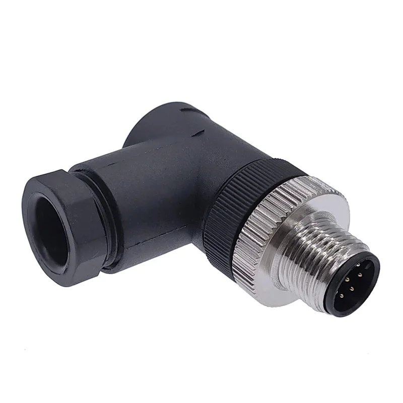 M12 sensor connector waterproof male&female plug screw threaded coupling 3 4 5 8 Pin A type sensor connectors