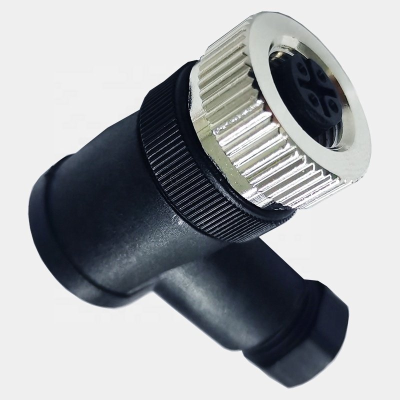 M12 sensor connector waterproof male&female plug screw threaded coupling 3 4 5 8 Pin A type sensor connectors