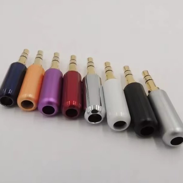 Jack 3.5mm Mono Plug 2 Pole Audio Connector 3.5 Headphone Speaker Terminal Microphone Connectors For Soldering Earphone Cable