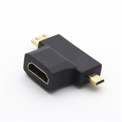 Cheap Price Gold Plated Micro HDMI Adapter Micro HDMI Male To HDMI Female Adapter Converter Connector for Cameras Support 4K 3D