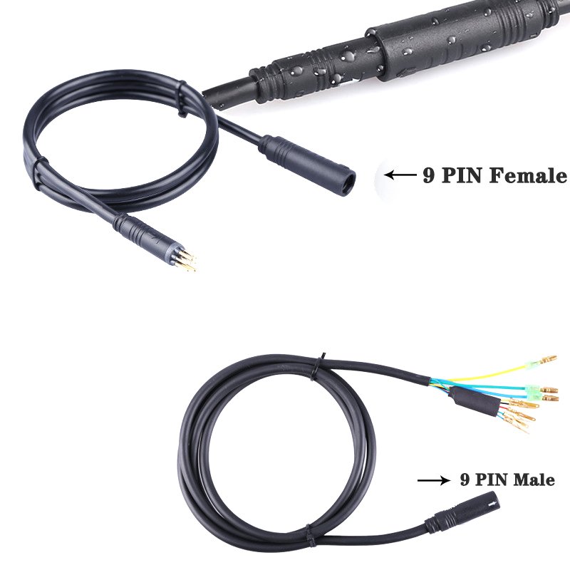 EBike Motor Cable Connector 9Pin Electric Bike Motor Cables For E-bike Accessory motor 9 pin cable connector